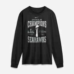 Seattle Seahawks Super Bowl LX Champions Locker Room Trophy Collection Long Sleeve T-Shirt | NFL New