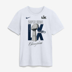 Seattle Seahawks Super Bowl LX Champions Lombardi Trophy T-Shirt | NFL Outlet