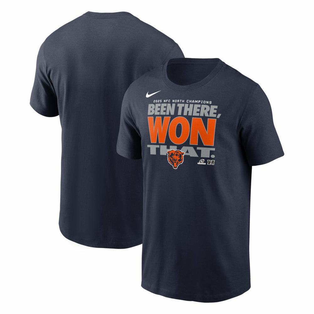 Chicago Bears 2025 NFC North Division Champions Locker Room Trophy Collection T-Shirt | NFL Online