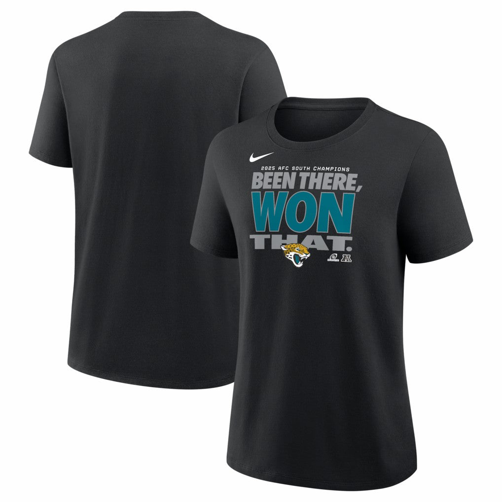 Jacksonville Jaguars Women's 2025 AFC South Division Champions Locker Room Trophy Collection T-Shirt | NFL Online