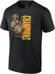 Black Denver Nuggets 2023 NBA Finals Champions Slam Bling Ring T-Shirt | NBA
