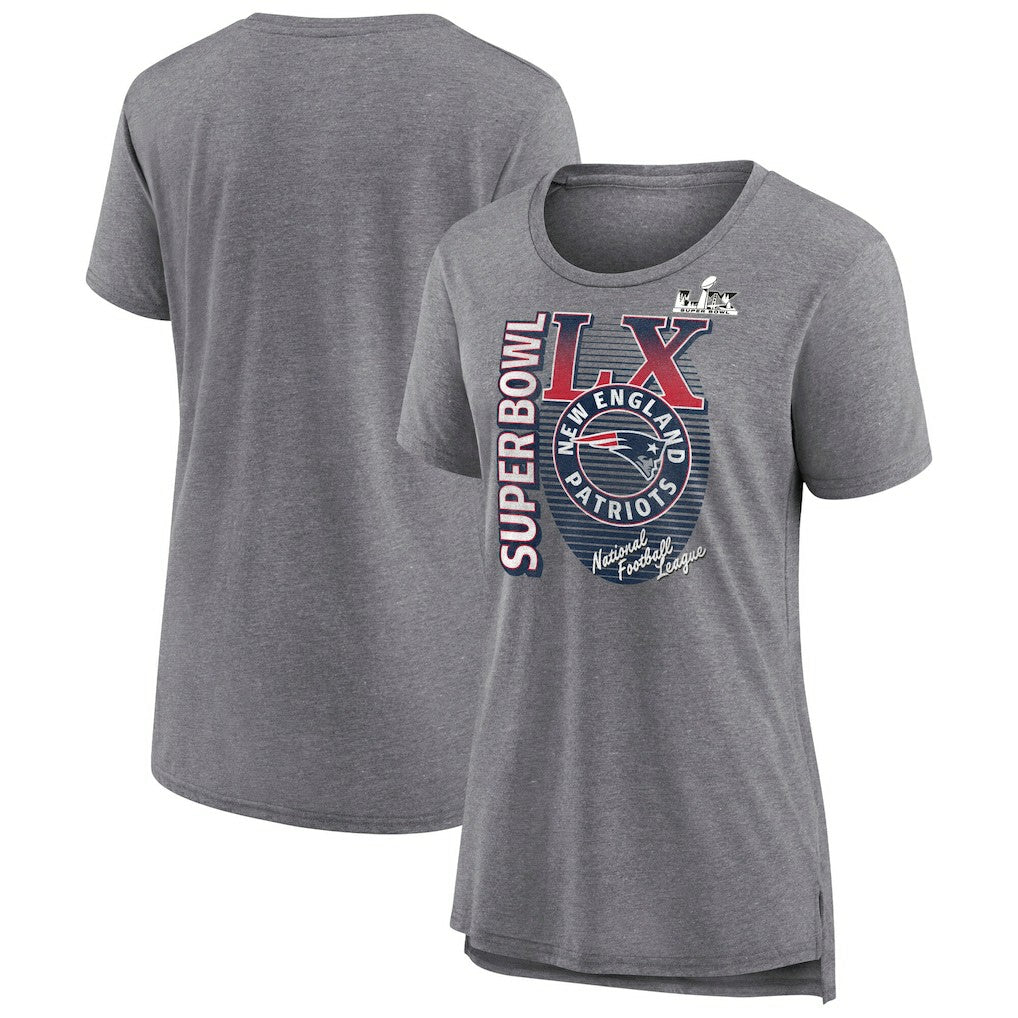 New England Patriots Women's Super Bowl LX Retro Tri-Blend T-Shirt | NFL On sale