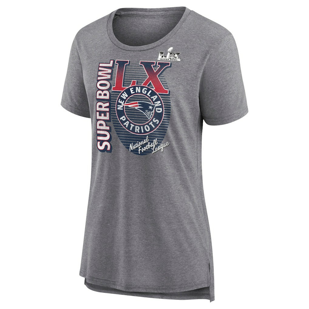 New England Patriots Women's Super Bowl LX Retro Tri-Blend T-Shirt | NFL On sale