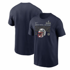 New England Patriots 2025 AFC Champions Glory Shield T-Shirt | NFL On sale