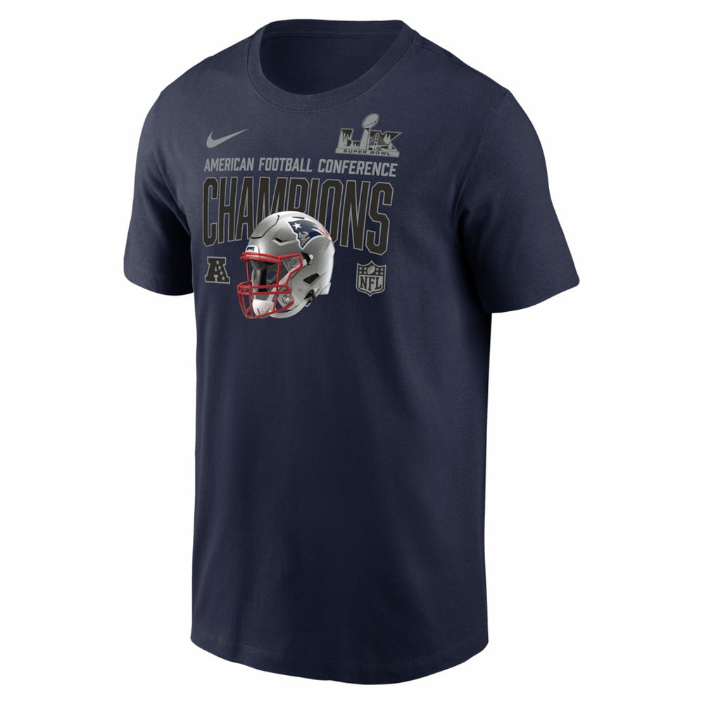 New England Patriots 2025 AFC Champions Glory Shield T-Shirt | NFL On sale