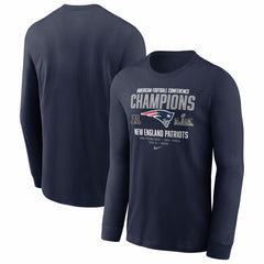 New England Patriots 2025 AFC Champions Team Nation Long Sleeve T-Shirt | NFL Outlet