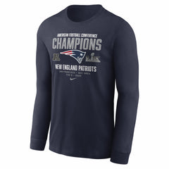 New England Patriots 2025 AFC Champions Team Nation Long Sleeve T-Shirt | NFL Outlet