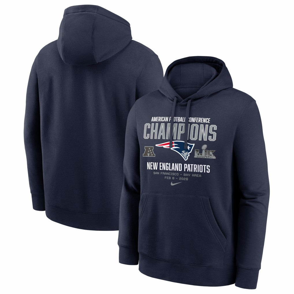 New England Patriots 2025 AFC Champions Team Nation Hoodie | NFL US