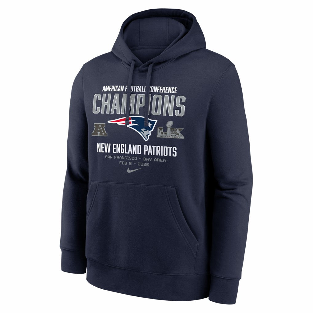 New England Patriots 2025 AFC Champions Team Nation Hoodie | NFL US