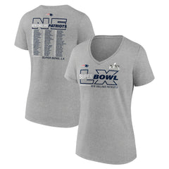 New England Patriots Women's Super Bowl LX Roster V-Neck T-Shirt | NFL Near me