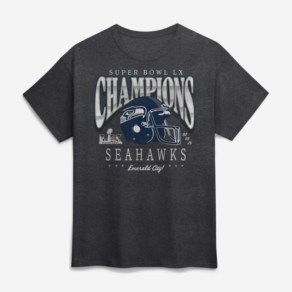 Seattle Seahawks Super Bowl LX Champions Prestigious Run T-Shirt | NFL Sale