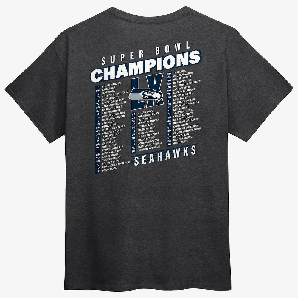 Seattle Seahawks Super Bowl LX Champions Best Teammates Roster T-Shirt | NFL Online