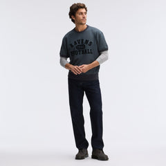 Baltimore Ravens IconicFleece Short Sleeve Sweatshirt | NFL Hot