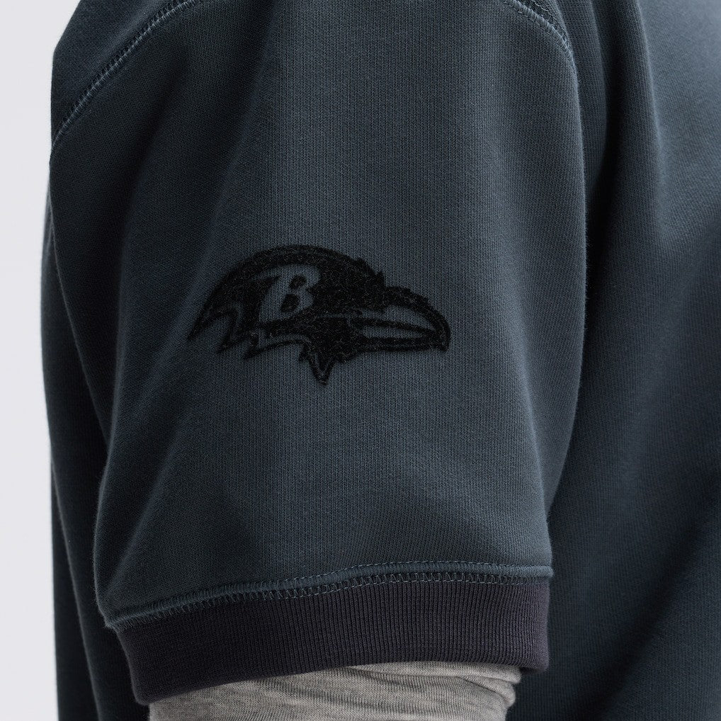 Baltimore Ravens IconicFleece Short Sleeve Sweatshirt | NFL Hot