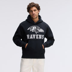 Baltimore Ravens IconicFleece Flocked Hoodie | NFL Outlet