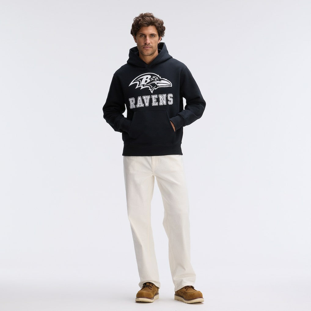 Baltimore Ravens IconicFleece Flocked Hoodie | NFL Outlet