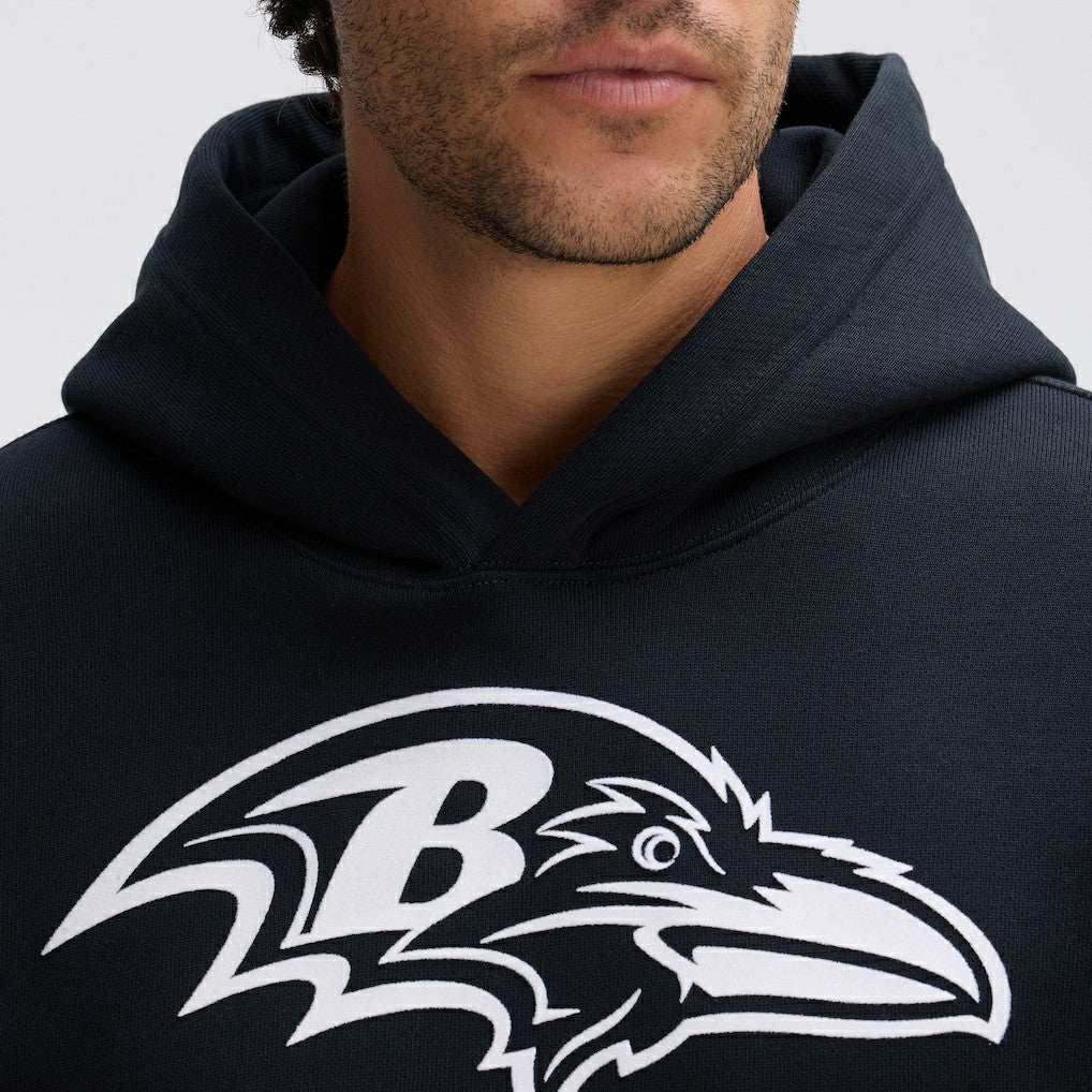 Baltimore Ravens IconicFleece Flocked Hoodie | NFL Outlet