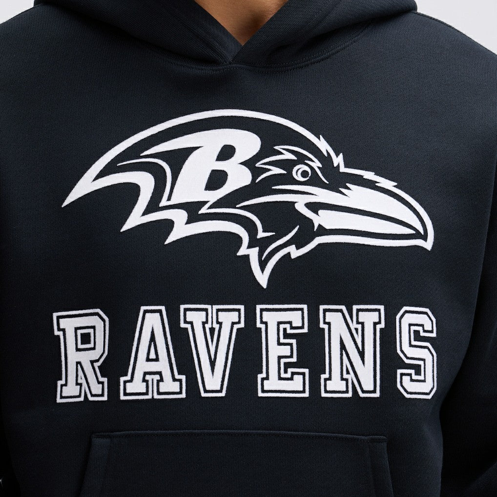 Baltimore Ravens IconicFleece Flocked Hoodie | NFL Outlet