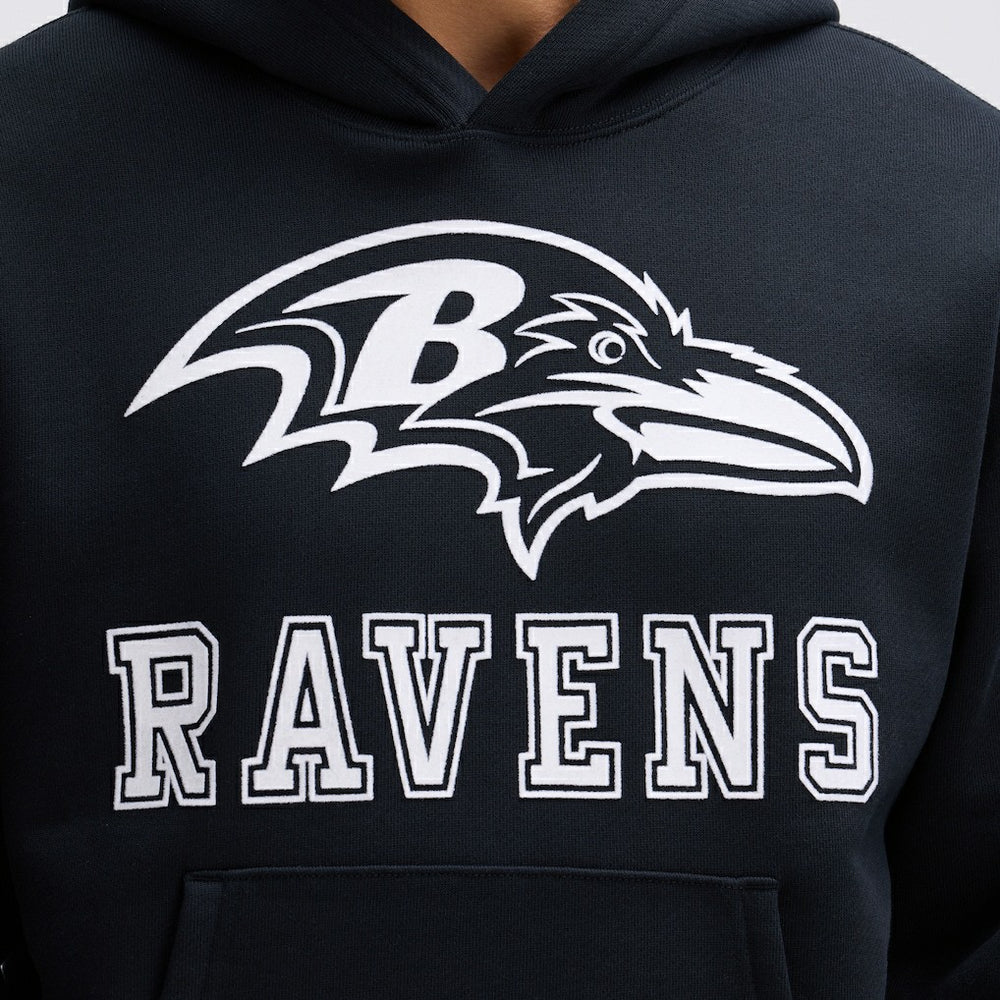 Baltimore Ravens IconicFleece Flocked Hoodie | NFL Outlet