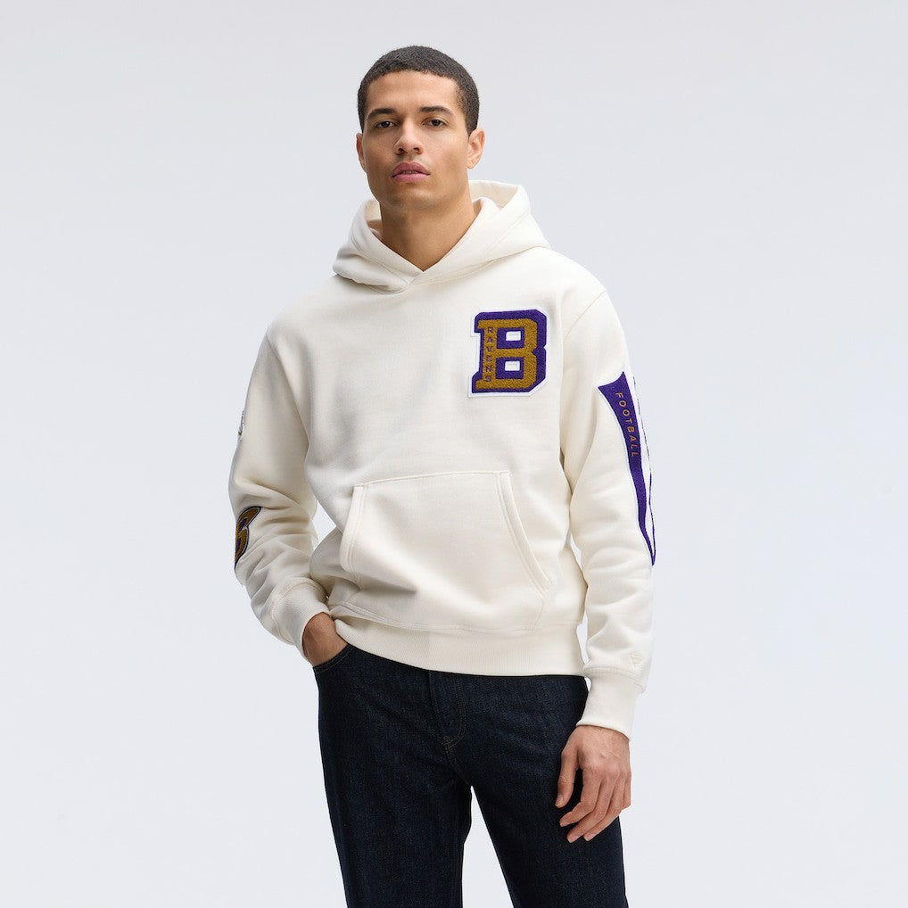 Baltimore Ravens IconicFleece Letterman Hoodie | NFL Outlet