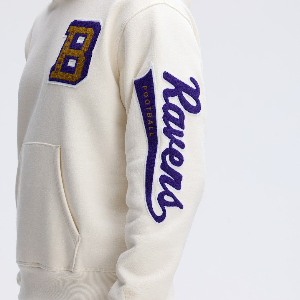 Baltimore Ravens IconicFleece Letterman Hoodie | NFL Outlet