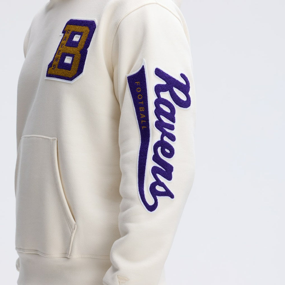 Baltimore Ravens IconicFleece Letterman Hoodie | NFL Outlet