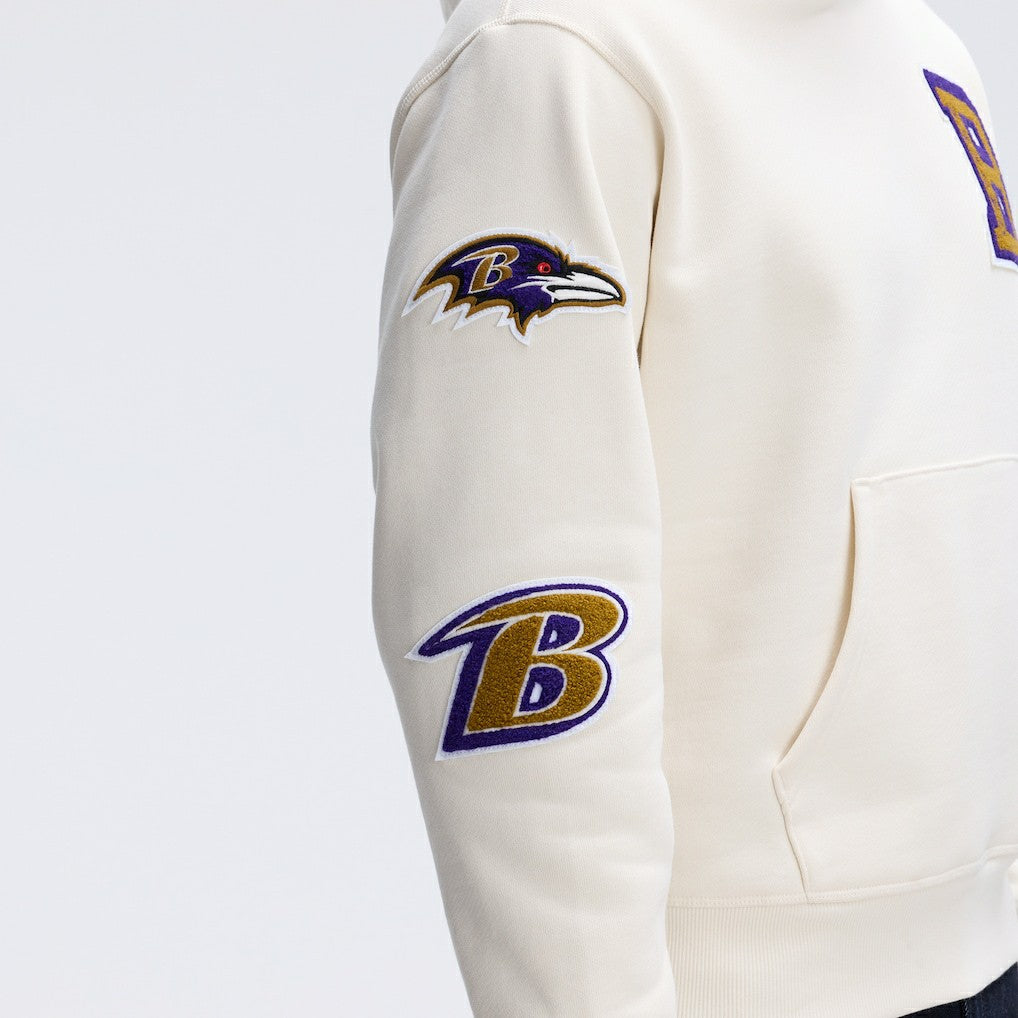 Baltimore Ravens IconicFleece Letterman Hoodie | NFL Outlet