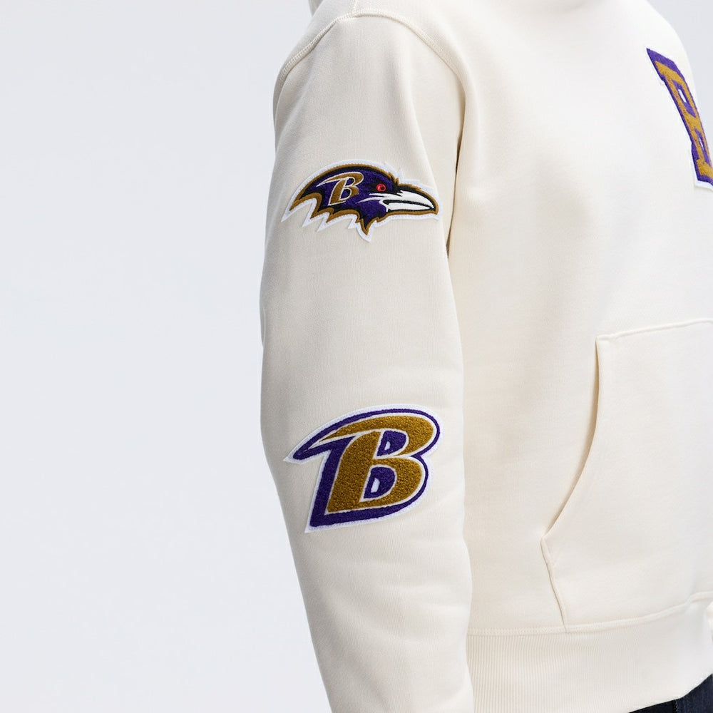 Baltimore Ravens IconicFleece Letterman Hoodie | NFL Outlet