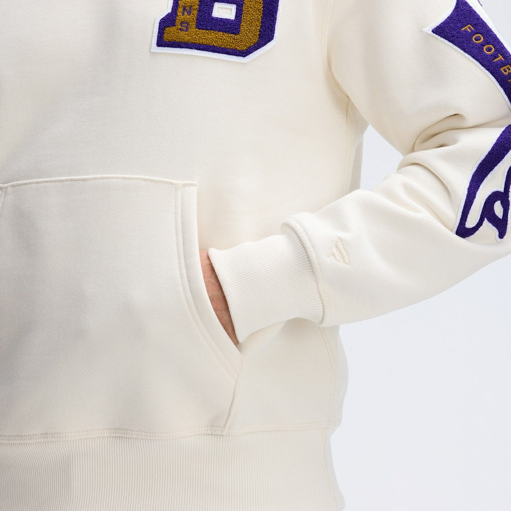 Baltimore Ravens IconicFleece Letterman Hoodie | NFL Outlet