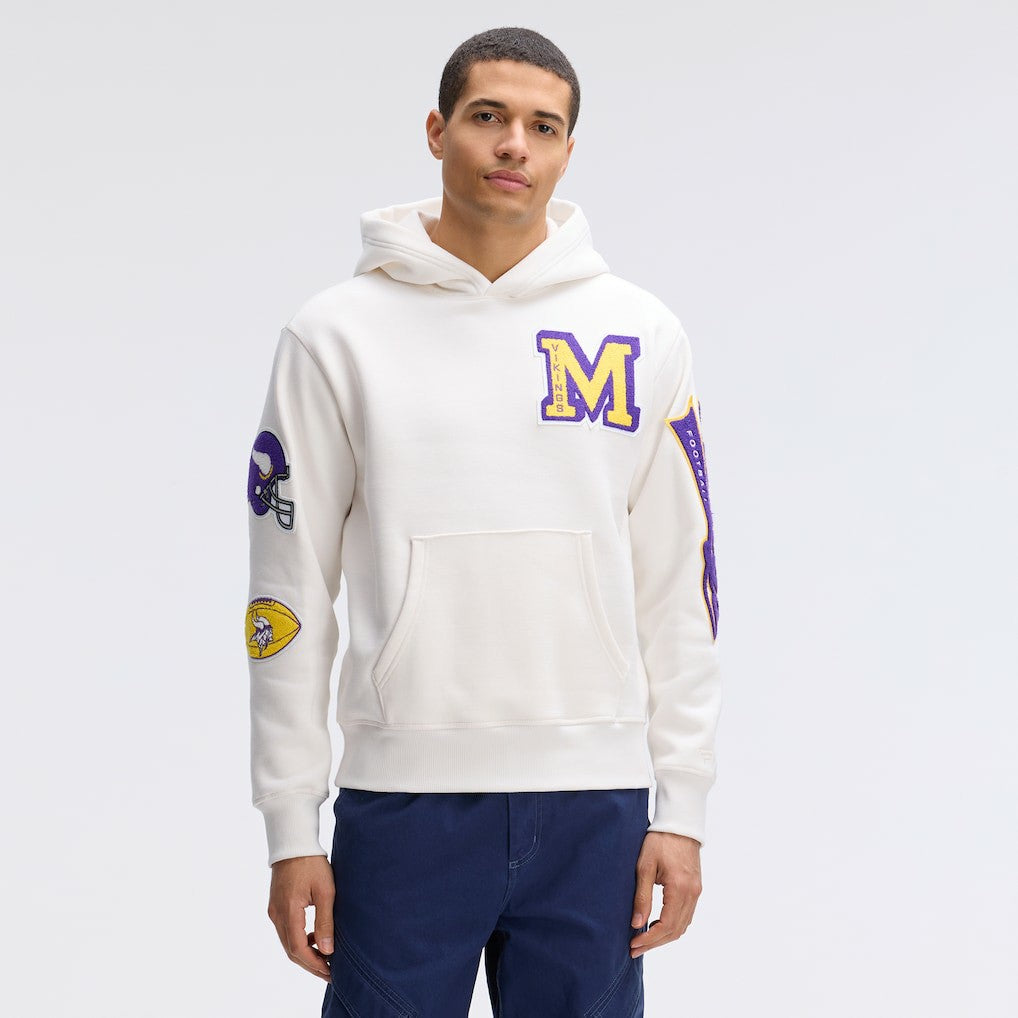 Minnesota Vikings IconicFleece Letterman Hoodie | NFL New