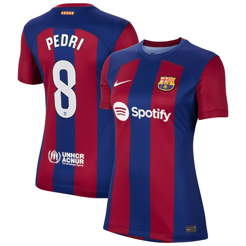 Pedri Barcelona Women's 2023/24 Home Replica Jersey