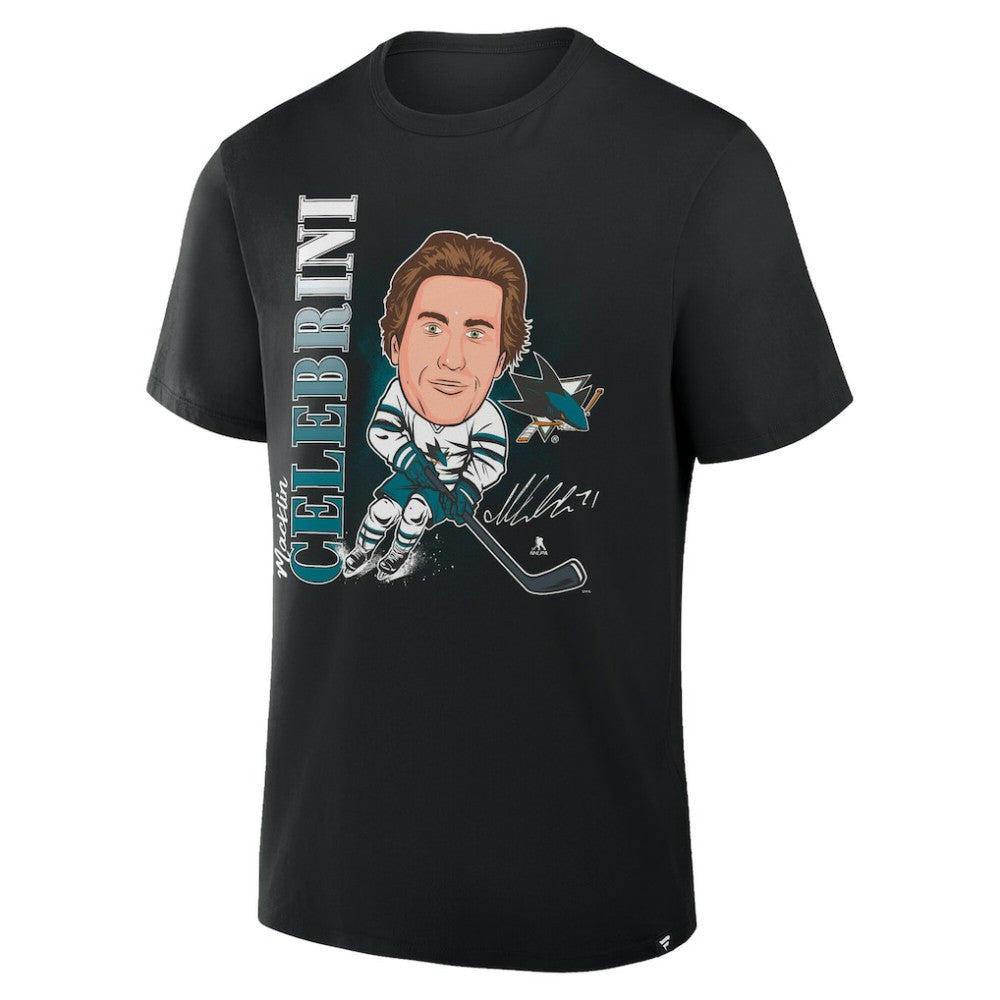 Macklin Celebrini San Jose Sharks Fanatics Caricature Player T-Shirt -  NHL T-shirts