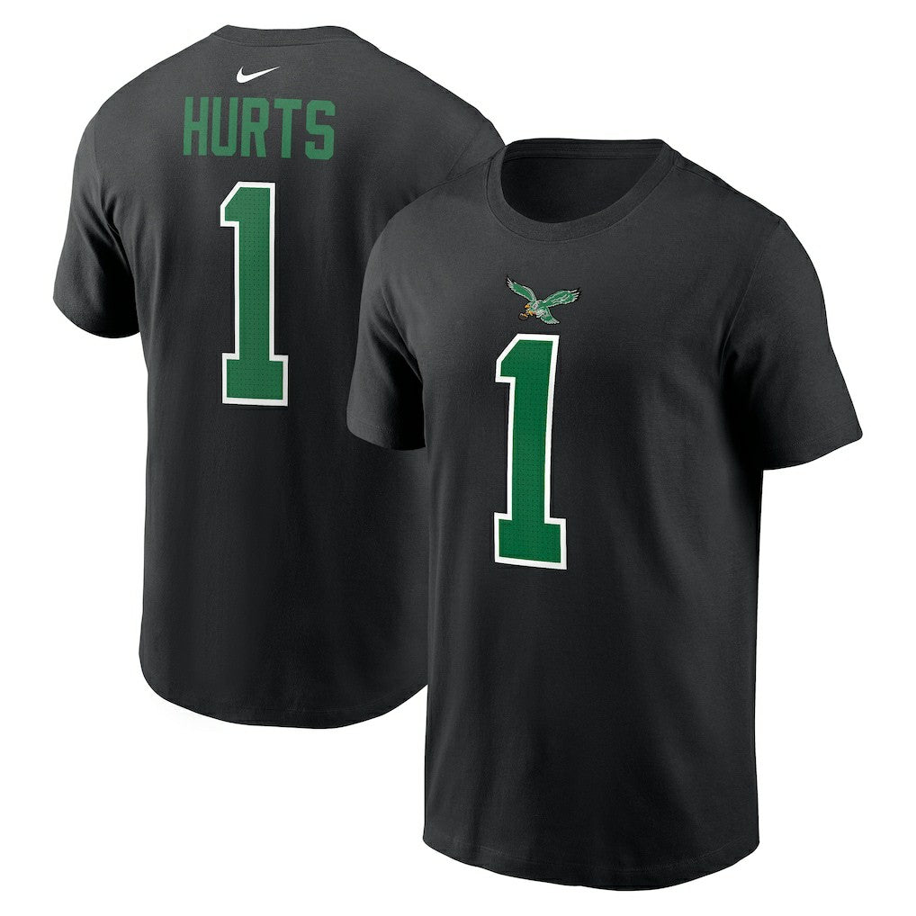 Philadelphia Eagles Jalen Hurts  Player Name & Number T-Shirt | NFL Hot