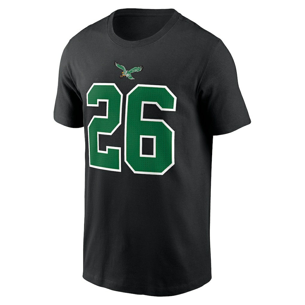 Philadelphia Eagles Saquon Barkley  Player Name & Number T-Shirt | NFL On sale