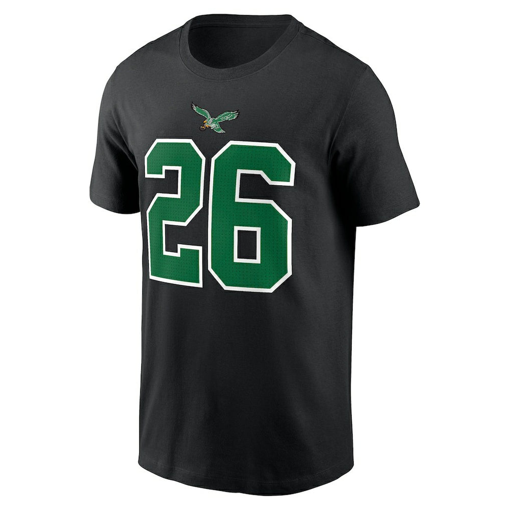 Philadelphia Eagles Saquon Barkley  Player Name & Number T-Shirt | NFL On sale