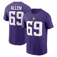Minnesota Vikings Jared Allen  Retired Player Name & Number T-Shirt | NFL New