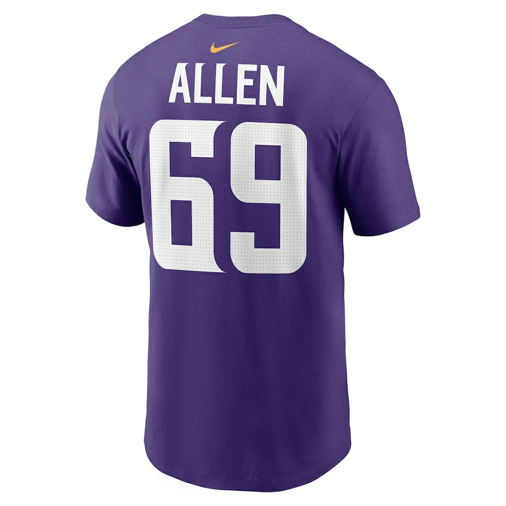 Minnesota Vikings Jared Allen  Retired Player Name & Number T-Shirt | NFL New
