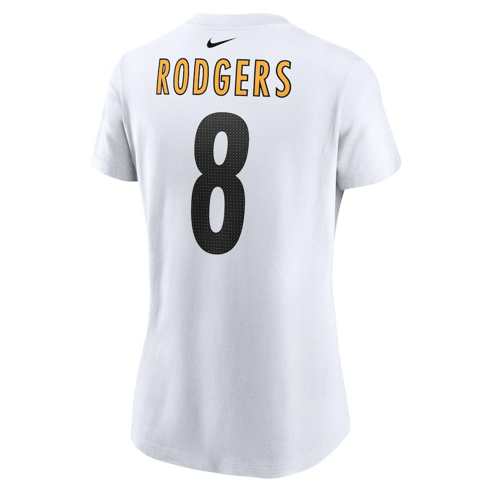 Pittsburgh Steelers Aaron Rodgers  Women's Name & Number T-Shirt | NFL Outlet