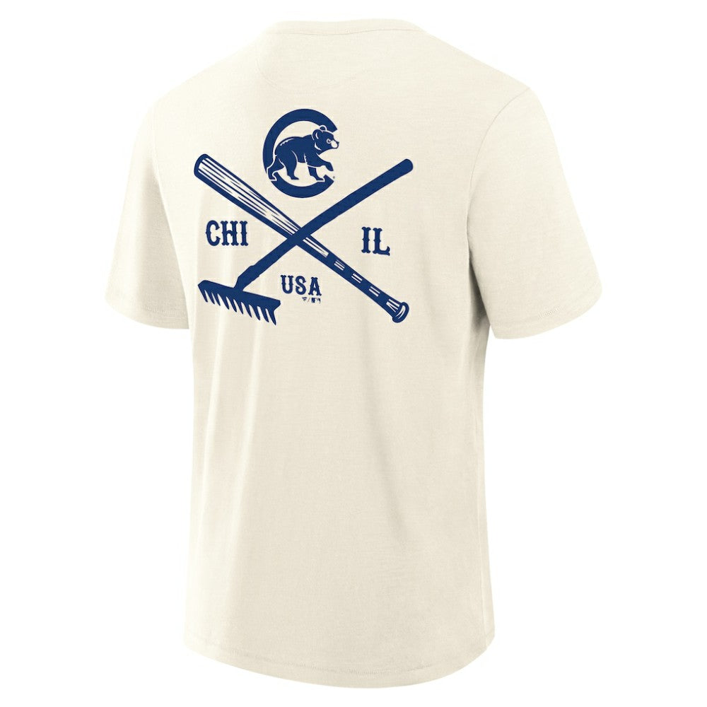 Chicago Cubs Fanatics Nostalgia Stadium Slub T-Shirt - MLB T-shirts