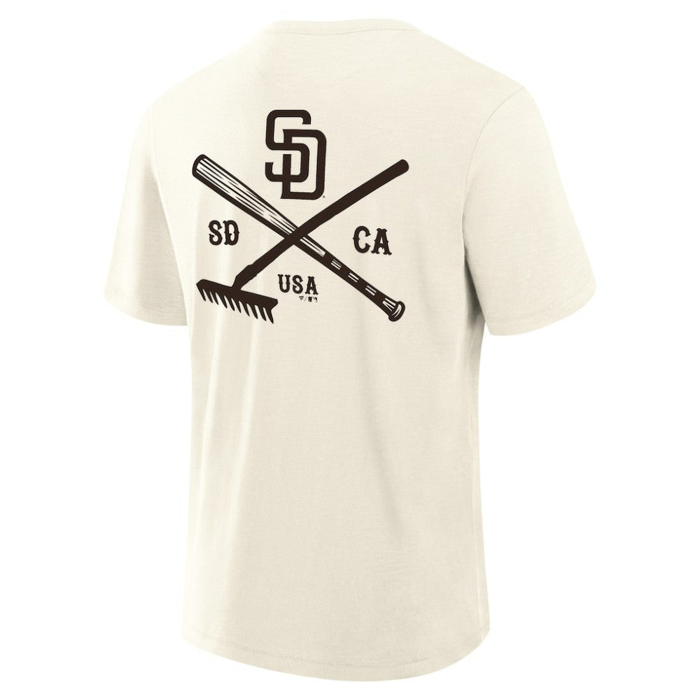 San Diego Padres Fanatics Nostalgia Stadium Slub T-Shirt - MLB T-shirts