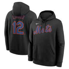 Francisco Lindor New York Mets Nike Player Name & Number Club Pullover Hoodie - MLB Hoodies