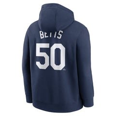 Mookie Betts Los Angeles Dodgers Nike Player Name & Number Club Pullover Hoodie - MLB Hoodies