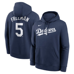 Freddie Freeman Los Angeles Dodgers Nike Player Name & Number Club Pullover Hoodie - MLB Hoodies