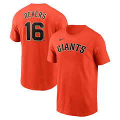 Rafael Devers San Francisco Giants Nike Name & Number T-Shirt - MLB T-shirts