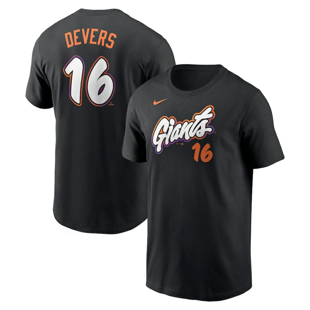 Rafael Devers San Francisco Giants Nike 2025 City Connect Fuse Name & Number T-Shirt - MLB T-shirts