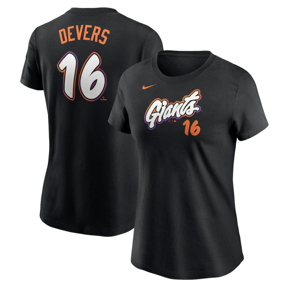 Rafael Devers San Francisco Giants Nike Women's 2025 City Connect Fuse Name & Number T-Shirt - MLB T-shirts