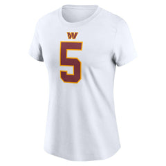 Washington Commanders Jayden Daniels  Women's Super Bowl Era Name & Number T-Shirt | NFL Near me