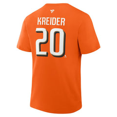 Chris Kreider Anaheim Ducks Fanatics Authentic Stack Name & Number T-Shirt -  NHL T-shirts