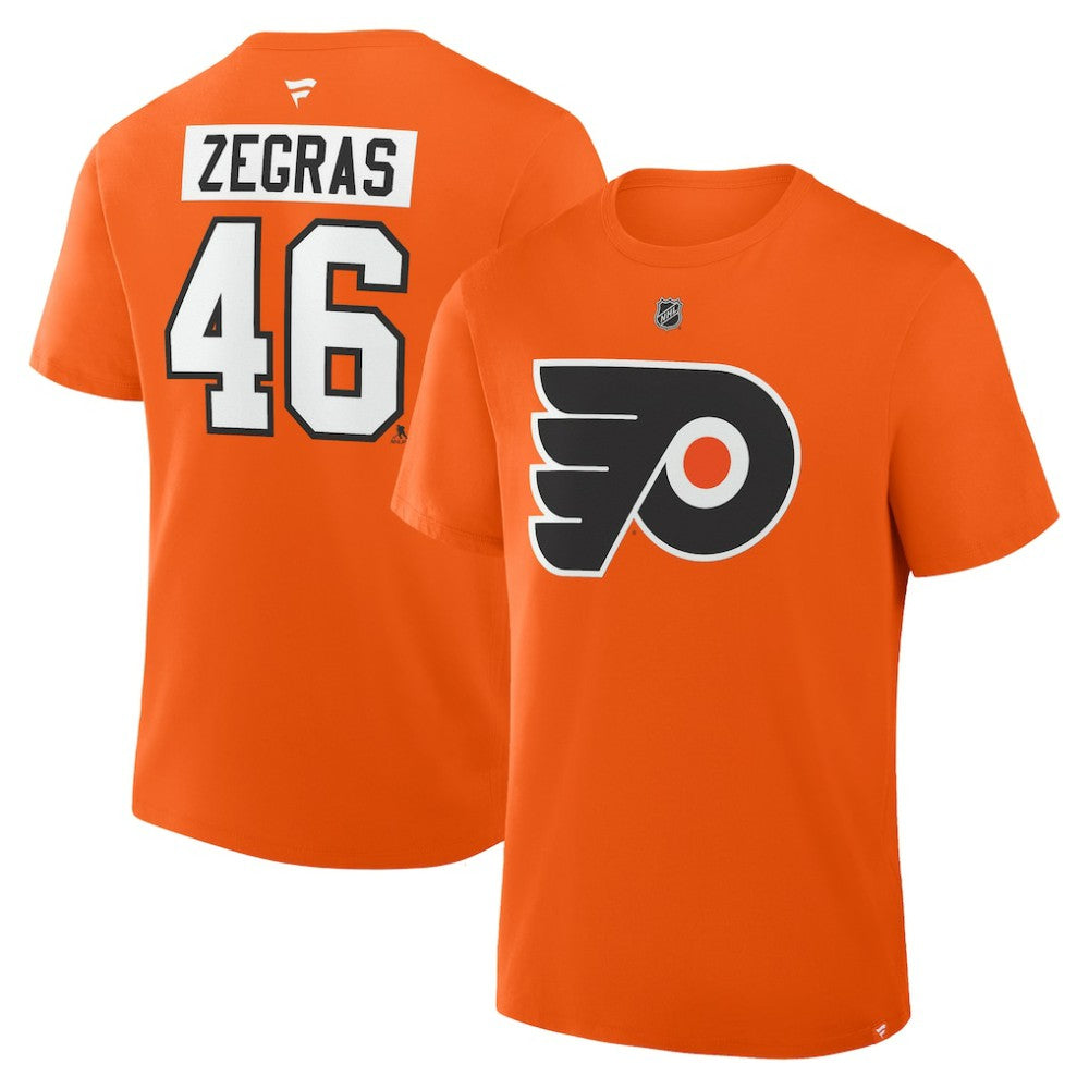 Trevor Zegras Philadelphia Flyers Fanatics Authentic Stack Name & Number T-Shirt -  NHL T-shirts