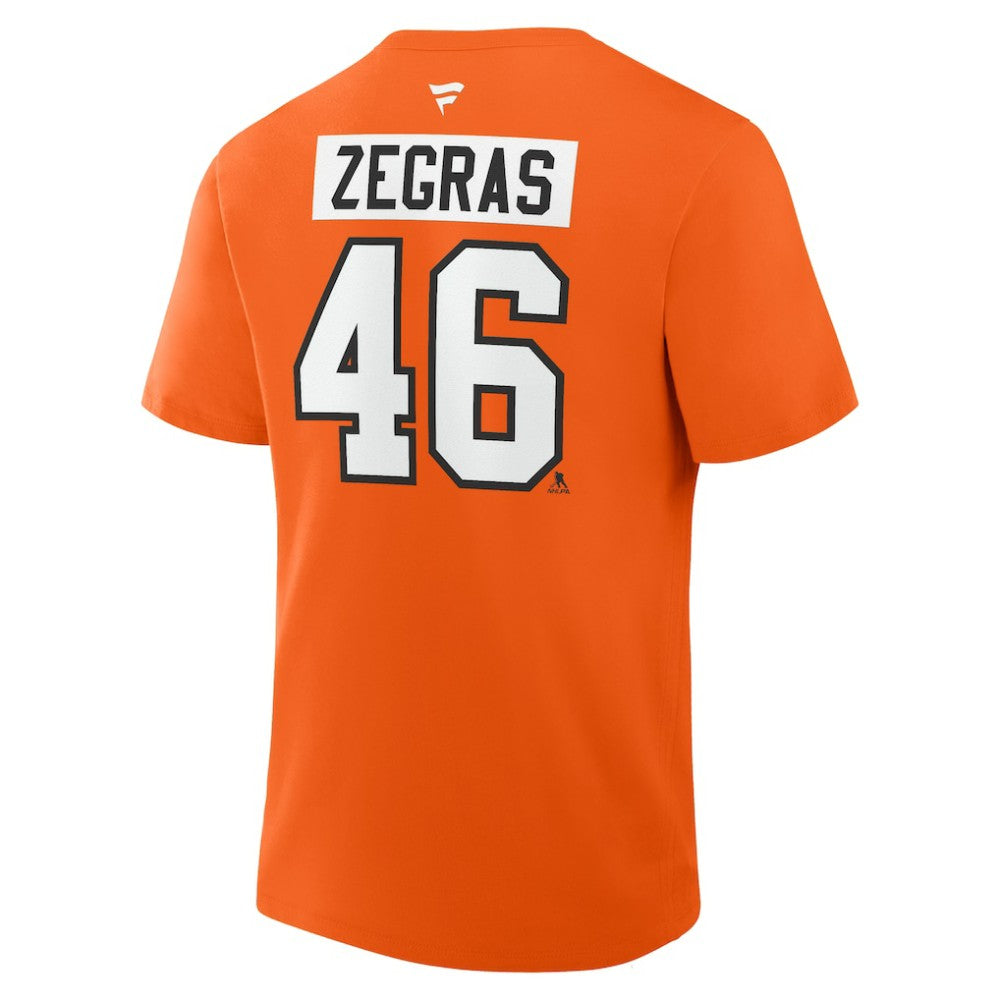 Trevor Zegras Philadelphia Flyers Fanatics Authentic Stack Name & Number T-Shirt -  NHL T-shirts